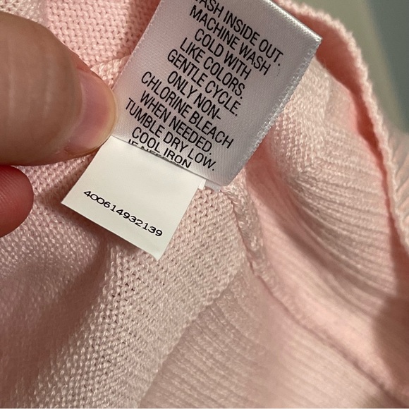 CROFT & BARROW Pink Cardigan Button Down Long Sleeve Top Sweater Plus Sz 2X NEW - Picture 6 of 8